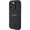 Dėklas Guess GUHMP14XG4GFRK iPhone 14 Pro Max 6.7" juodas/juodas hardcase 4G Collection Leather Metal Logo MagSafe
