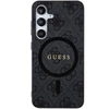 Guess 4G Collection Leather Metal Logo MagSafe – dėklas skirtas Samsung Galaxy S24 juodas