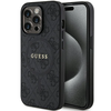 Dėklas Guess GUHMP14XG4GFRK iPhone 14 Pro Max 6.7" juodas/juodas hardcase 4G Collection Leather Metal Logo MagSafe
