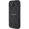 Dėklas GUESS GUHMP15SG4GFRK IPHONE 15/14/13 6.1 "Juodas / Juodas HARDCASE 4G COLLECTION LEATHER METAL MAGSAFE LOGO