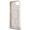 Guess 4G Flowers Print MagSafe iPhone 16e Dėklas - Rožinė