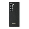 Guess PC/TPU Glitter Flakes Metal Logo Samsung Galaxy Z Fold6 dėklas telefonui juodos spalvos