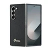 Guess PC/TPU Glitter Flakes Metal Logo Samsung Galaxy Z Fold6 dėklas telefonui juodos spalvos