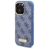 Guess 4G Logo Plate MagSafe Case Apple iPhone 16 Pro - dėklas telefonui mėlynos spalvos