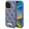 Guess 4G Logo Plate MagSafe Case Apple iPhone 16 Pro - dėklas telefonui mėlynos spalvos