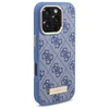 Guess 4G Logo Plate MagSafe Case Apple iPhone 16 Pro Max - dėklas telefonui mėlynos spalvos