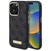 Guess 4G Logo Plate MagSafe Case Apple iPhone 16 Pro - dėklas telefonui juodos spalvos