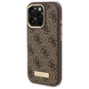 Guess 4G Logo Plate MagSafe Apple iPhone 16 Pro Case - dėklas telefonui rudos saplvos