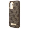 Guess 4G Logo Plate MagSafe Apple iPhone 16 Case – dėklas telefonui rudos spalvos