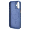 Guess GUHMP16SU4GPRB Apple iPhone 16 6.1″ mėlynas kietas dėklas 4G Logo Plate MagSafe