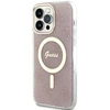 Apple iPhone 14 Pro Max Guess dėklas 4G MagSafe (GUHMP14XH4STP) rožinės spalvos