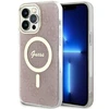 Apple iPhone 14 Pro Max Guess dėklas 4G MagSafe (GUHMP14XH4STP) rožinės spalvos