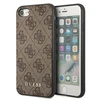 Apple iPhone SE 2022 / SE 2020 / 7 / 8 Guess Dėklas 4G Metal Gold Logo (GUHCI8G4GFBR) rudos spalvos