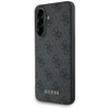 Guess 4G Metal dėklas telefonui aukso spalvos Logo Samsung Galaxy A36 - dėklas telefonui juodos spalvos