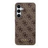 Samsung Galaxy S24 Guess dėklas 4G Metal Gold Logo (GUHCS24SG4GFBR) rudos spalvos