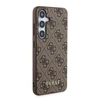 Samsung Galaxy S24 Guess dėklas 4G Metal Gold Logo (GUHCS24SG4GFBR) rudos spalvos