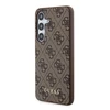 Samsung Galaxy S24 Guess dėklas 4G Metal Gold Logo (GUHCS24SG4GFBR) rudos spalvos