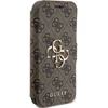 Guess 4G Metal Logo Apple iPhone 15 Pro - dėklas telefonui rudos spalvos