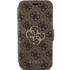 Guess 4G Metal Logo Apple iPhone 15 Pro - dėklas telefonui rudos spalvos