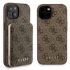 Apple iPhone 15 Guess dėklas + Powerbank MagSafe 4G Metal Logo 5000mAh (GUBPM5P15S4GEMGW) rudos spalvos