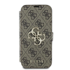 Guess 4G Metal Logo Apple iPhone 16 - dėklas telefonui rudos spalvos
