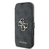 Guess 4G Metal Logo Apple iPhone 16 Pro Max - dėklas telefonui juodos spalvos