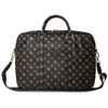 Guess 4G Peony Front Pocket Zipper Triangle Logo Nešiojamas kompiuteris Bag 16" - Juodas