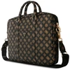 Guess 4G Peony Front Pocket Zipper Triangle Logo Nešiojamas kompiuteris Bag 16" - Juodas