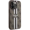 Apple iPhone 15 Pro Guess dėklas 4G Printed Stripes MagSafe (GUHMP15LP4RPSW) rudos spalvos
