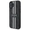 Guess GUHMP16SP4RPSK Apple iPhone 16 6.1" dėklas telefonui juodos spalvos 4G Printed Stripes MagSafe