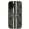Guess 4G Printed Stripes MagSafe Apple iPhone 16 Plus - dėklas telefonui rudos spalvos