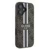 Guess 4G Printed Stripes MagSafe Apple iPhone 16 Plus - dėklas telefonui rudos spalvos