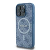 Guess 4G Ring Classic Logo MagSafe Apple iPhone 16 Pro - dėklas telefonui mėlynos spalvos