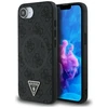 GUESS dėklas skirtas Apple iPhone 16e (SE 4 2025) compatible with MagSafe GUHMPSE4P4TDPK (PU 4G Triangle Logo) juodos spalvos