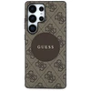 Guess 4G Round Patch Classic Logo MagSafe - dėklas skirtas Samsung Galaxy S25 Ultra ruda