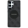 Guess 4G Round Patch Classic Logo MagSafe Samsung Galaxy S25 Ultra dėklas telefonui juodos spalvos