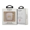 Apple AirPods Guess 4G Script Metal Collection (GUA24GSMP) ausinių dėklas rožinės spalvos