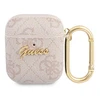 Apple AirPods Guess 4G Script Metal Collection (GUA24GSMP) ausinių dėklas rožinės spalvos