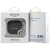Guess 4G Script PC/PU Charm dėklas skirtas Apple AirPods 4 juodos spalvos