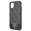Apple iPhone 11 Guess dėklas 4G Triangle Collection GUHCN61PU4GHBK pilkos spalvos
