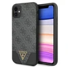 Apple iPhone 11 Guess dėklas 4G Triangle Collection GUHCN61PU4GHBK pilkos spalvos