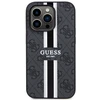 Guess telefono dėklas iPhone 14 Pro Max 6,7 GUHMP14XP4RPSK juodas hard telefono dėklas 4G Printed Stripes MagSafe