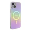„Guess“ GUHMP15MHITSP „iPhone 15 Plus 6.7“ rausvas/rožinis kietas dėklas IML Iridescent MagSafe