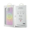 „Guess“ GUHMP15MHITSP „iPhone 15 Plus 6.7“ rausvas/rožinis kietas dėklas IML Iridescent MagSafe