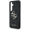 Guess PU 4G Metal Logo dėklas skirtas Samsung Galaxy S25 pilkos spalvos
