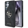 Guess PU 4G Metal Logo dėklas skirtas Samsung Galaxy S25 Ultra pilkos spalvos