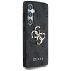 Guess PU 4G Metal Logo dėklas skirtas Samsung Galaxy S25 pilkos spalvos
