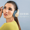 "Guess" "Bluetooth" ausinės GUBH604GEMB mėlynas 4G PU oda su metaliniu logotipu