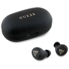 Guess ausinės Bluetooth GUTWSPGTSPSK TWS juodos spalvos Grained Classic Logo