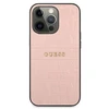 Dėklas Apple iPhone 13 Pro 6,1" Guess Croco Strap Collection GUHCP13LPCRBPI rožinės spalvos